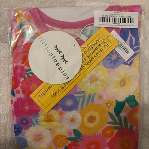 Little Sleepies Rainbow Blooms ss+pants set 18-24m